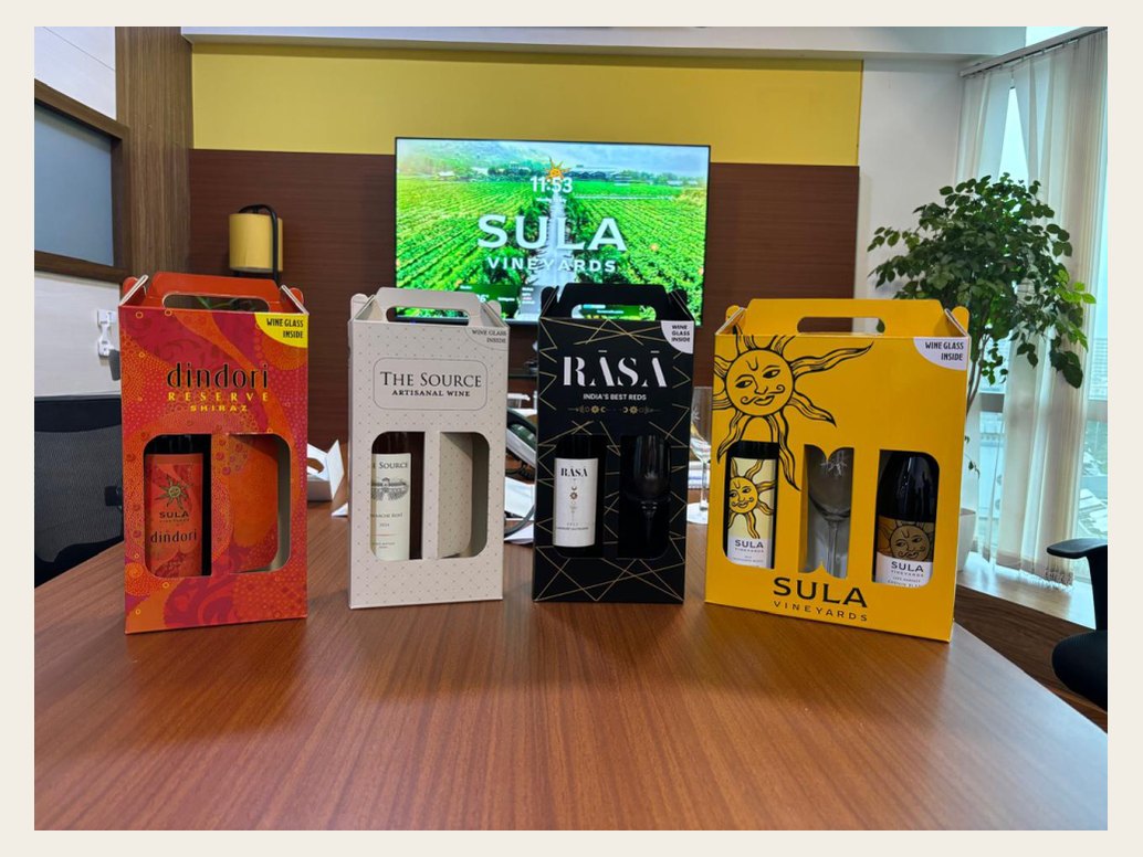 A range of printed gift cartons produced by Suryakirti Packaging